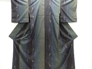 線描き模様織り出し本場泥大島紬着物(7マルキ)